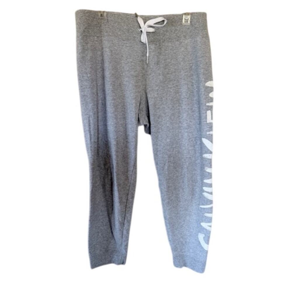 Calvin Klein Performance Gray Sweatpants Logo Joggers XL - Picture 2 of 8